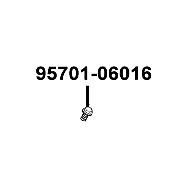 95701-06016-06 BOLT FLANGE 6X16 — diagram cutout