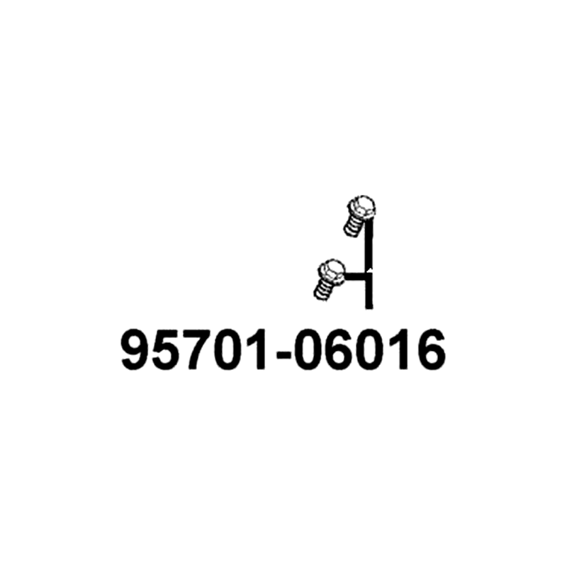 95701-06016-07 BOLT FLANGE 6*16 — diagram cutout