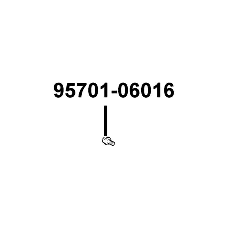 95701-06016-08G BOLT FLANGE 6*16 (C) — diagram cutout