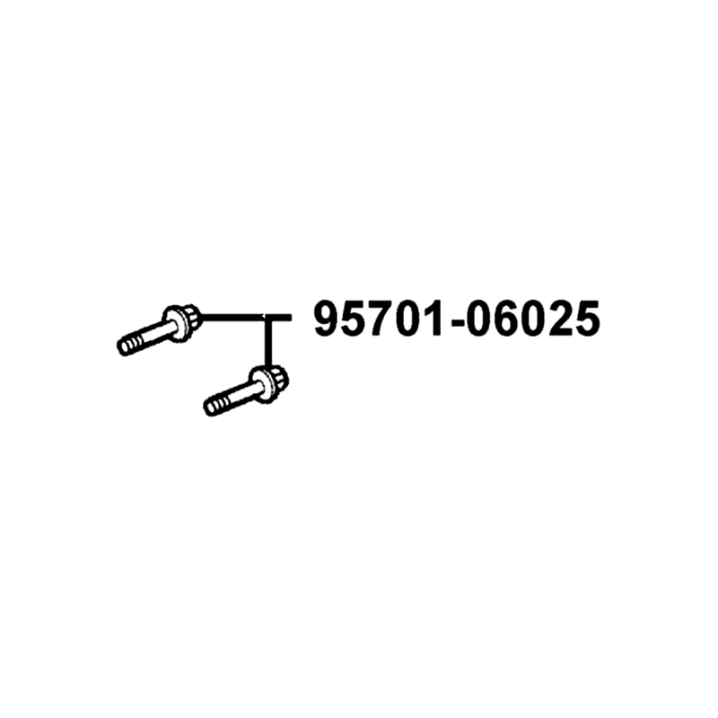 95701-06025-07G BOLT FLANGE 6*25 (C) — diagram cutout
