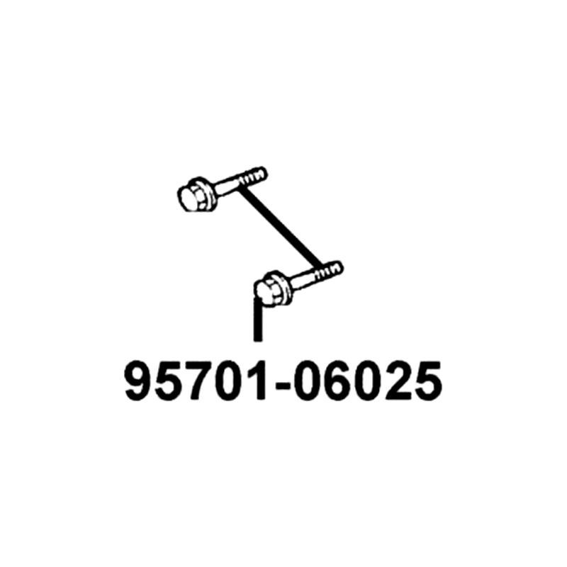 95701-06025-08G BOLT FLANGE 6*25 — diagram cutout