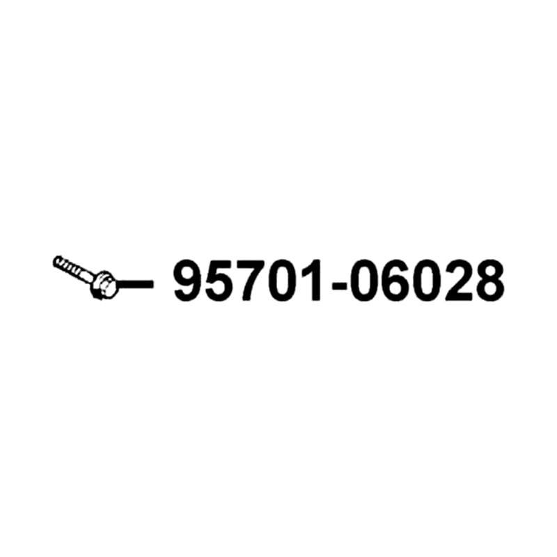 95701-06028-07G BOLT FLANGE 6X28(KG) — diagram cutout