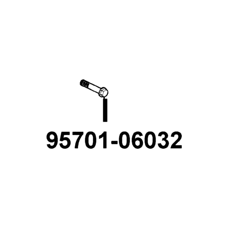 95701-06032-08G BOLT FLANGE 6*32 — diagram cutout