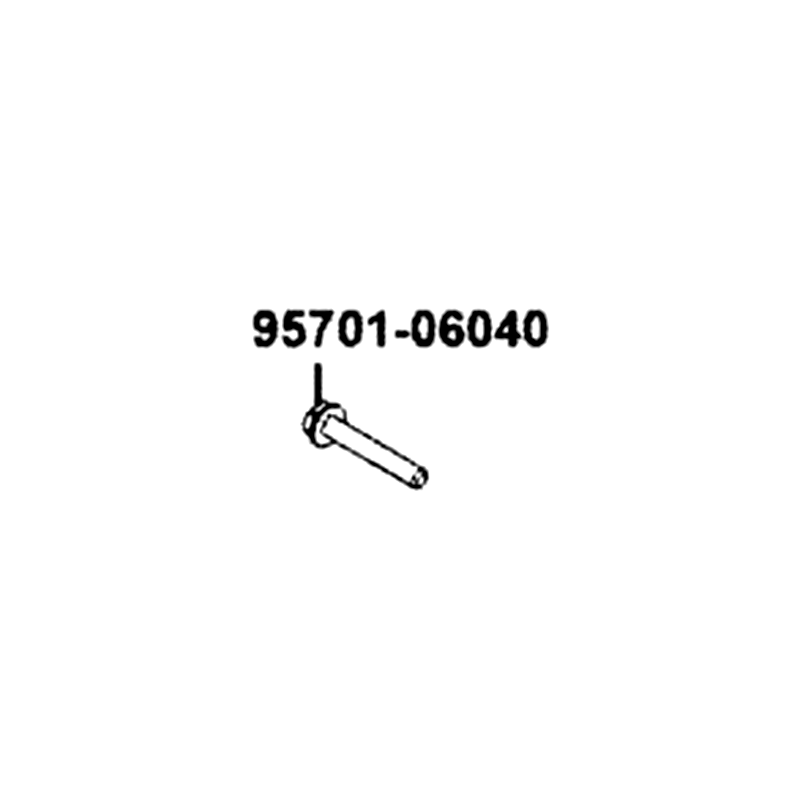 95701-06040-08G BOLT FLANGE 6*40 — diagram cutout