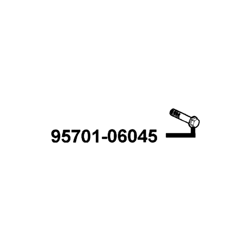 95701-06045-08G BOLT FLANGE 6*45 (C) — diagram cutout