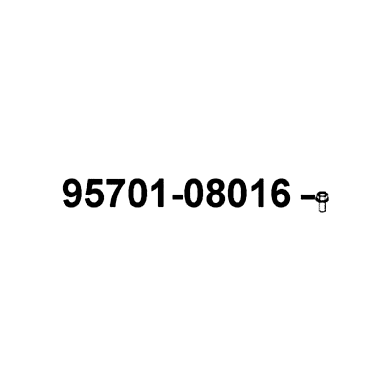 95701-08016-07G BOLT FLANGE 8*16 (K) — diagram cutout