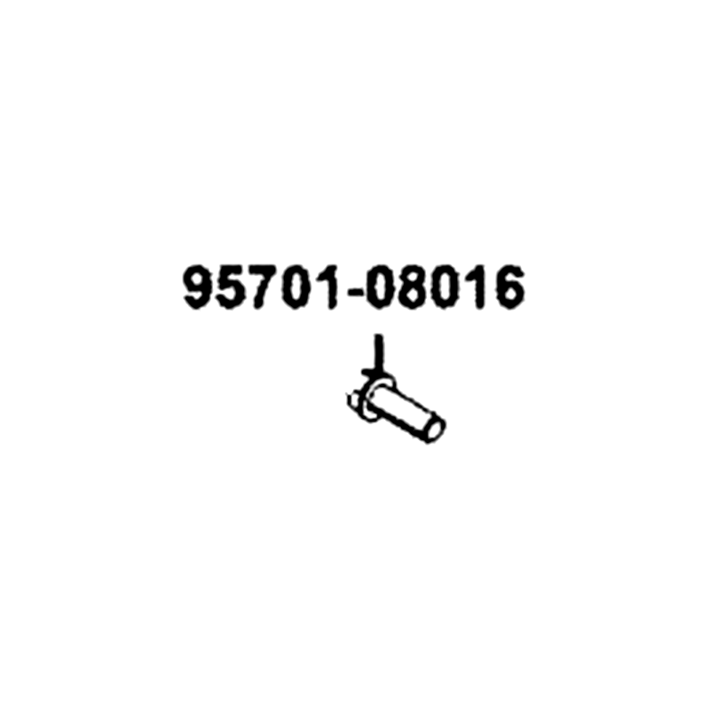 95701-08016-08G BOLT FLANGE 8*16 — diagram cutout