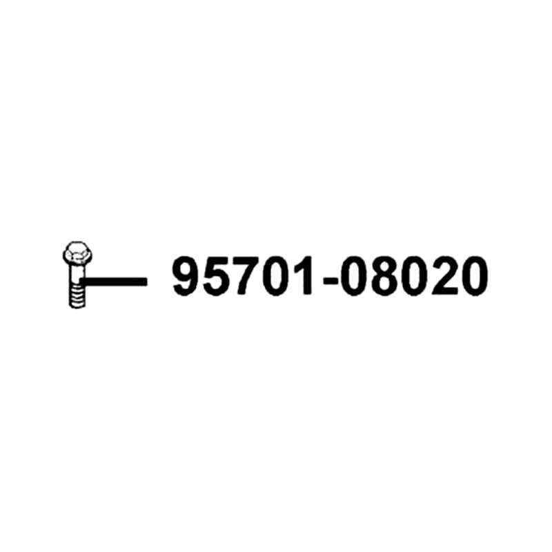 95701-08020-07G BOLT FLANGE 8*20 (K) — diagram cutout