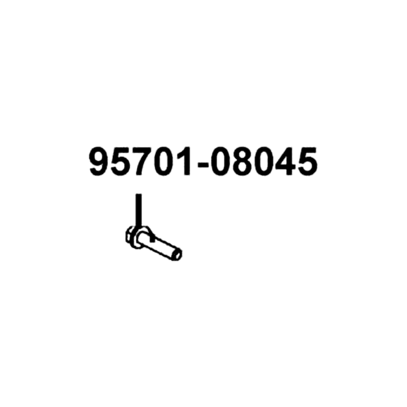 95701-08045-07G BOLT FLANGE 8*45(K) — diagram cutout