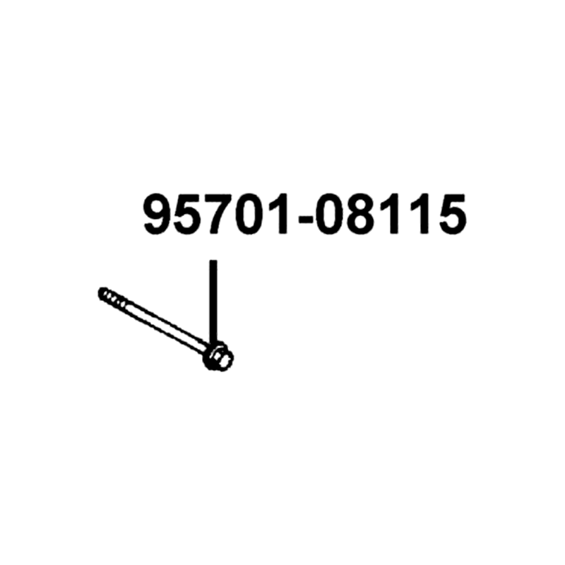 95701-08115-07G BOLT FLANGE 8*115 — diagram cutout