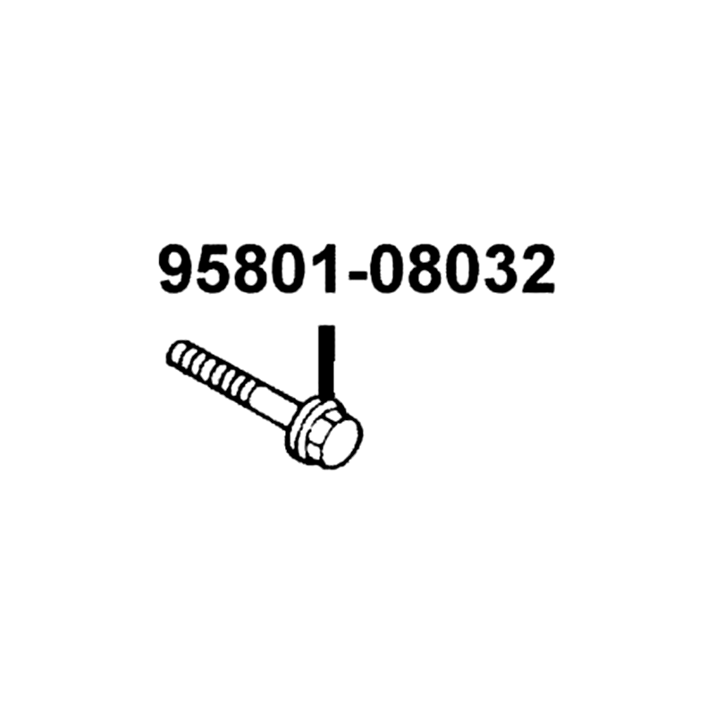95801-08032-08 BOLT FLANGE 8*32 — diagram cutout