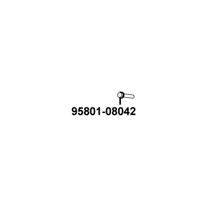 95801-08042-07G BOLT FLANGE 8*42 (K) — diagram cutout