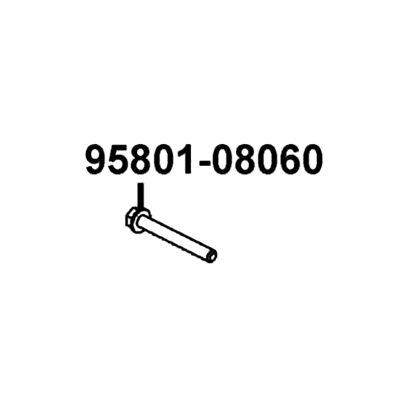 95801-08060-07G BOLT FLANGE 8*60 (C) — diagram cutout