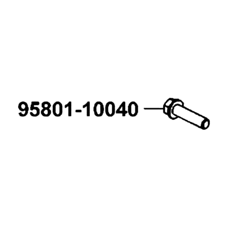 95801-10040-02 BOLT FLANGE 10*40 — diagram cutout