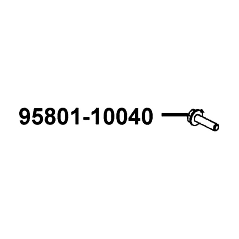 95801-10040-08G BOLT FLANGE 10*40 — diagram cutout