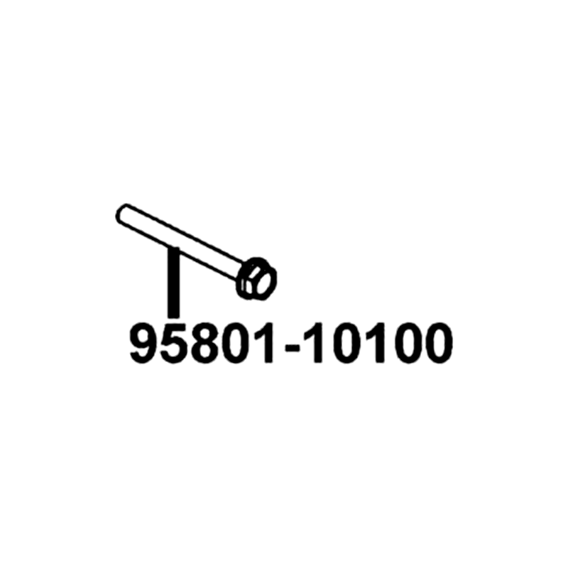 95801-10100-08G BOLT FLANGE 10*100 (CG) — diagram cutout