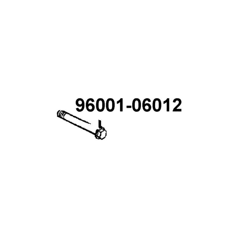 96001-06012-07G BOLT FLANGE 6*12(G) — diagram cutout