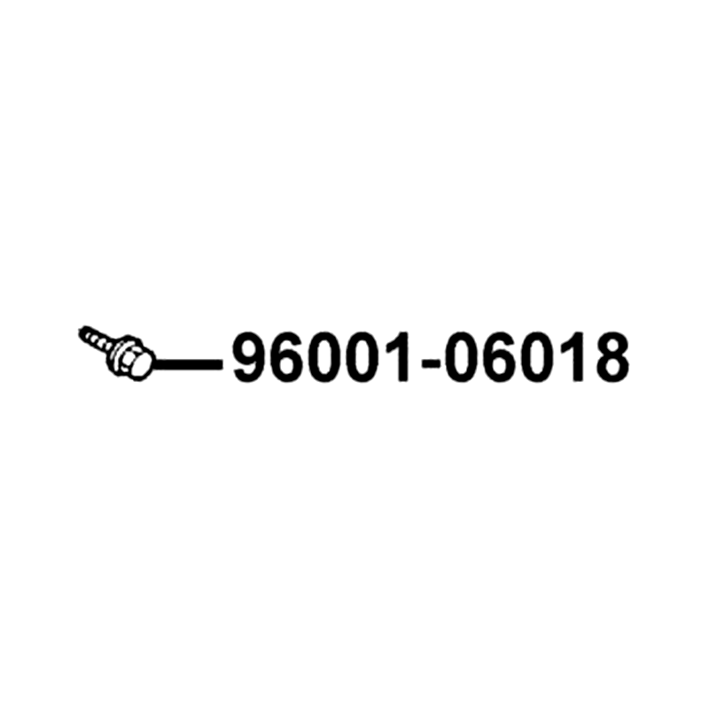 96001-06018-06 BOLT FLANGE SH 6*18 — diagram cutout