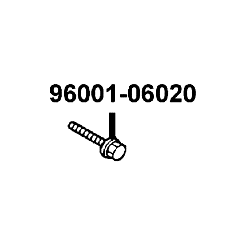 96001-06020-08 BOLT FLANGE SH 6*20 — diagram cutout