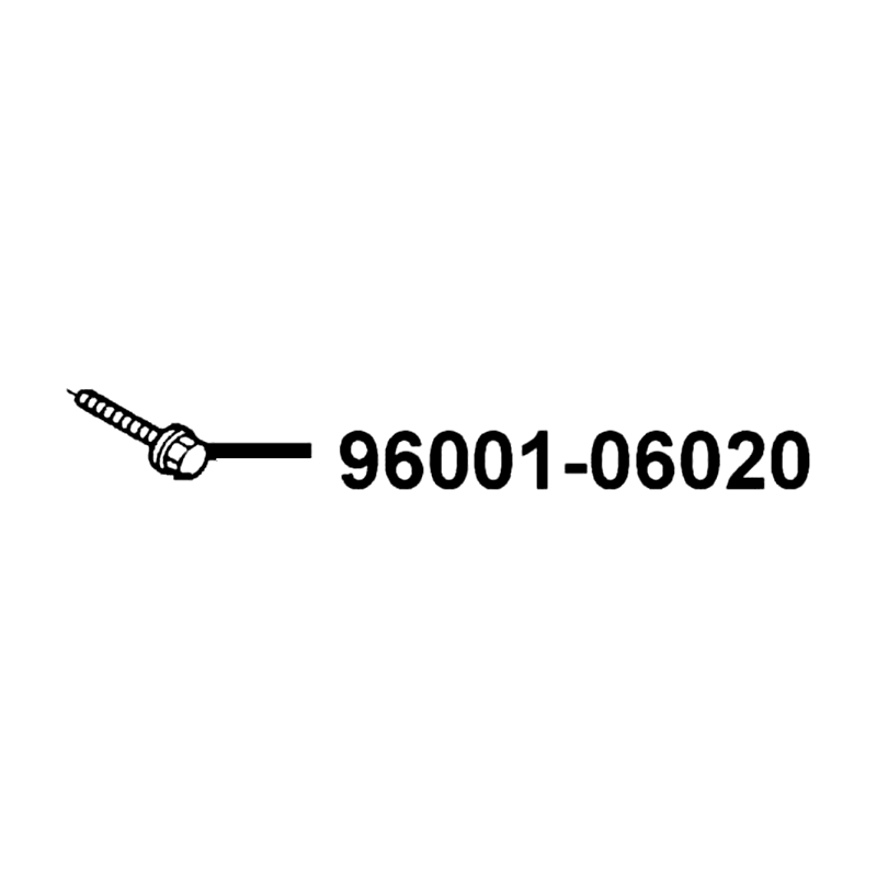 96001-06020-08G BOLT FLANGED SMALL — diagram cutout