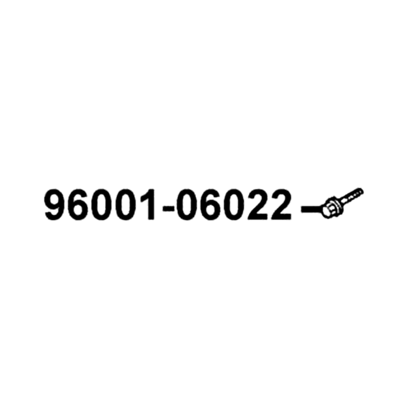 96001-06022-07G BOLT FLANGE SH 6X22(KC) — diagram cutout