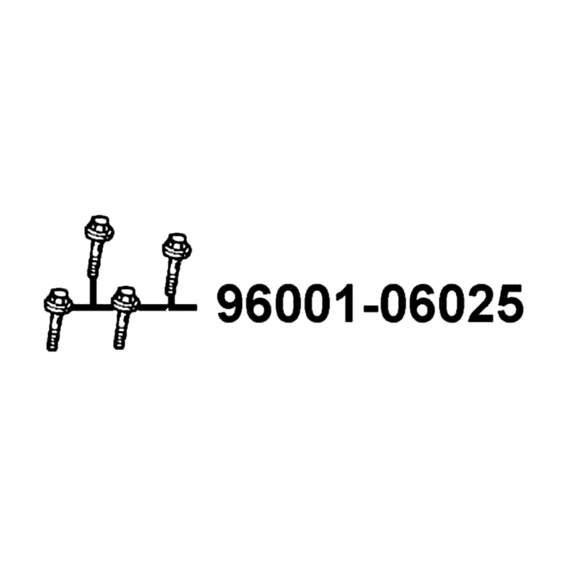 96001-06025-08 BOLT FLANGE SH 6*25 — diagram cutout
