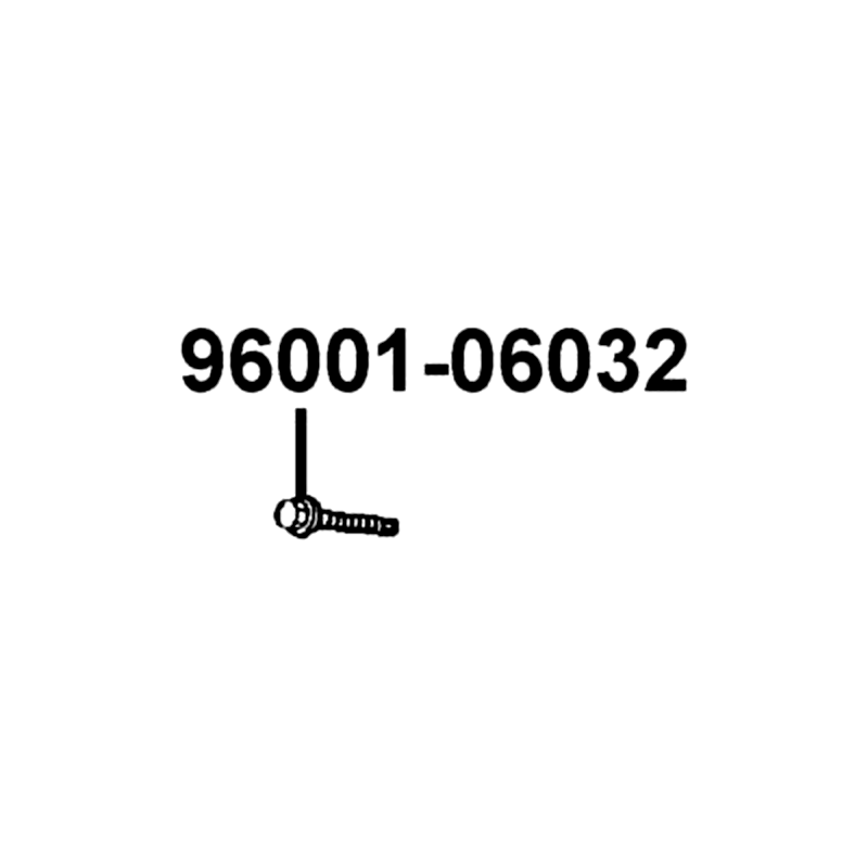 96001-06032-08 BOLT FLANGE SH 6*32 — diagram cutout