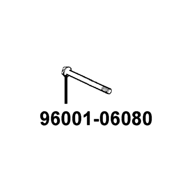96001-06080-07G BOLT FLANGE SH 6*80 (K) — diagram cutout