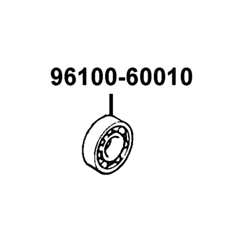 96100-60010-00 BEARING RADIAL BALL 6001 — diagram cutout