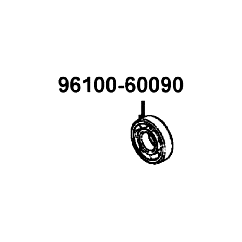 96100-60090-00 BRG RADIAL BALL 6009 — diagram cutout