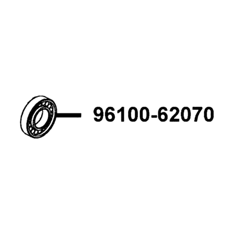 96100-62070-00 BRG RADIAL BALL 6207 — diagram cutout