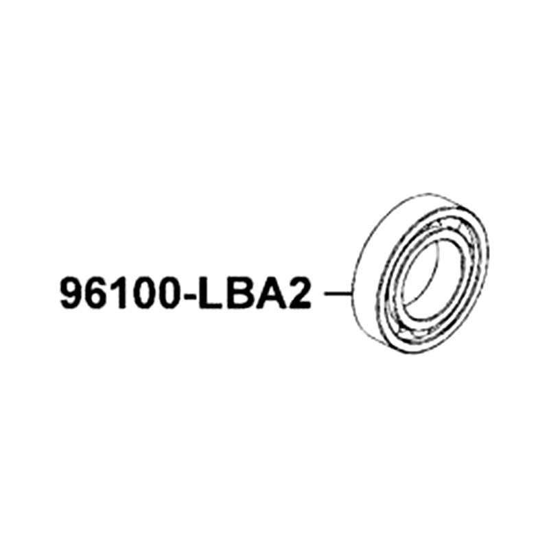 96100-LBA2-E00 BRG BALL RADIAL 6304 — diagram cutout