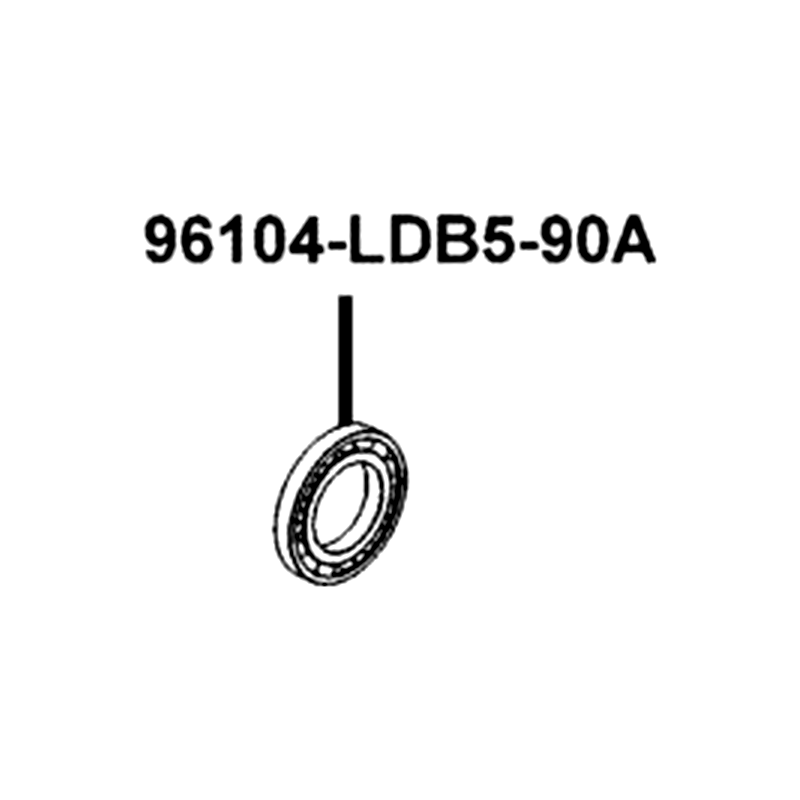 96104-LDB5-90A BEARING BALL RADIAL 16008 — diagram cutout