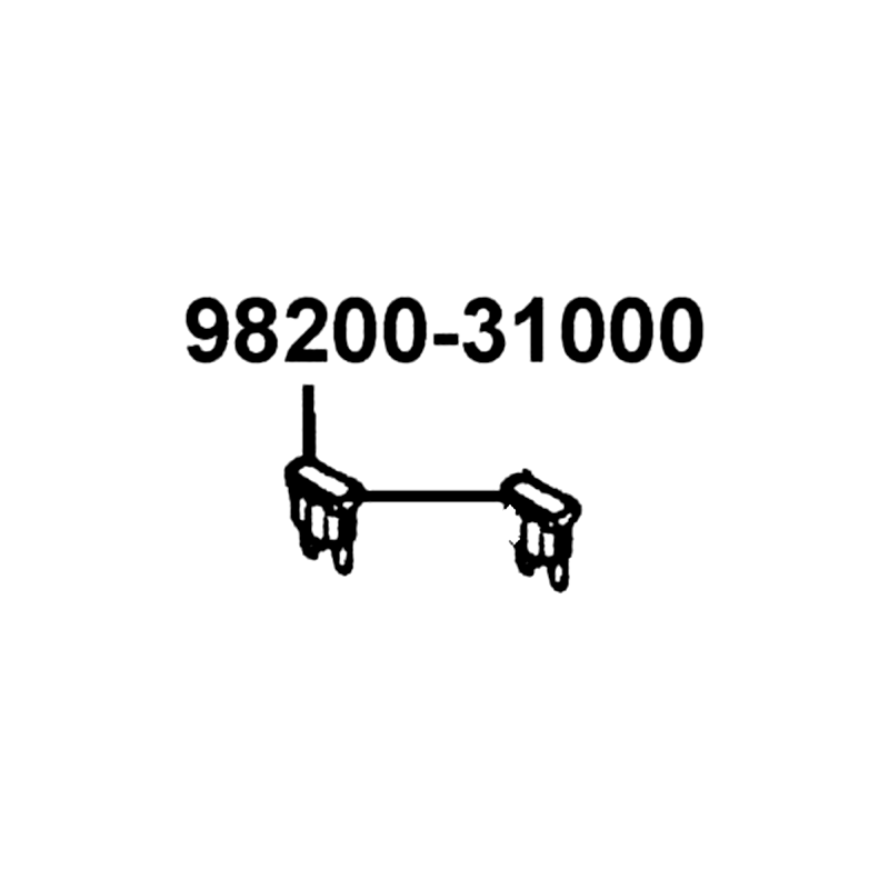 98200-31000 BLADE FUSE 10A — diagram cutout