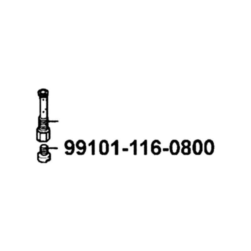 99101-116-0800 MAIN JET #80 — diagram cutout