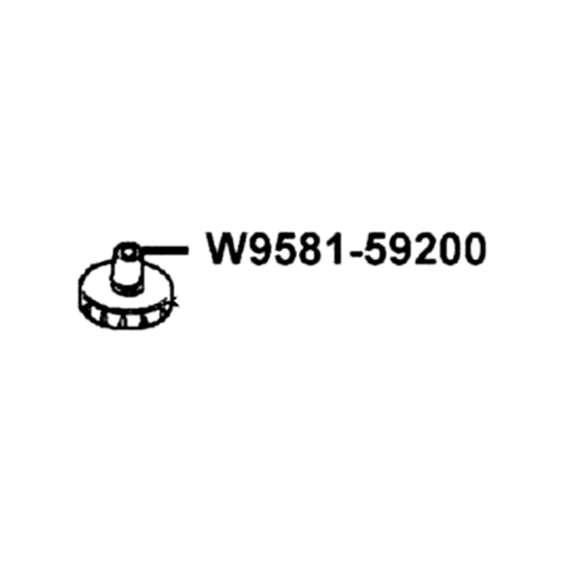 W9581-59200 CABLE ADJUSTING BOLT — diagram cutout