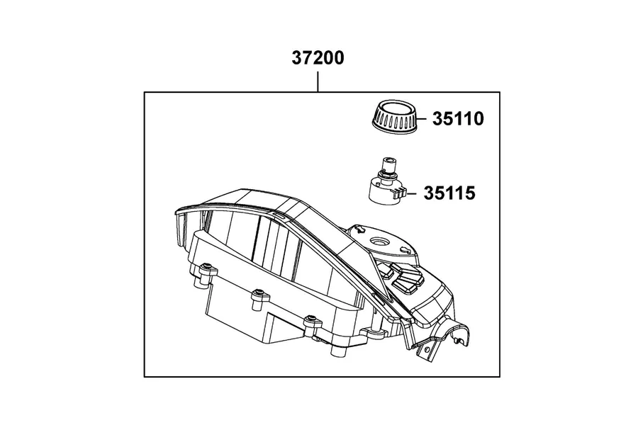 F02 Meter Assy Speed parts diagram