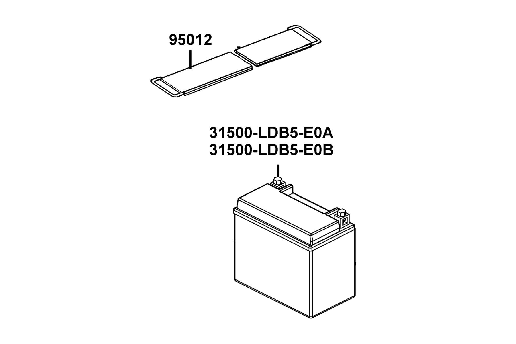 MXU 700i Prime(2018) Battery parts diagram