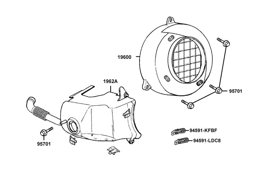 E01 Cover Comp Fan parts diagram