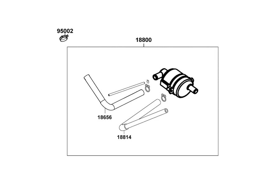 F21 Air Cleaner Two parts diagram