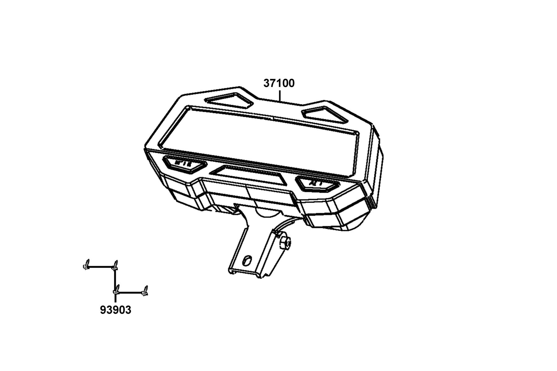 SUPER 8 R Speedometer parts diagram