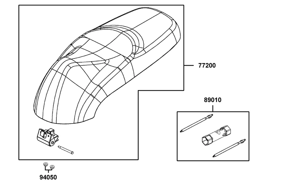 F09 Seat parts diagram