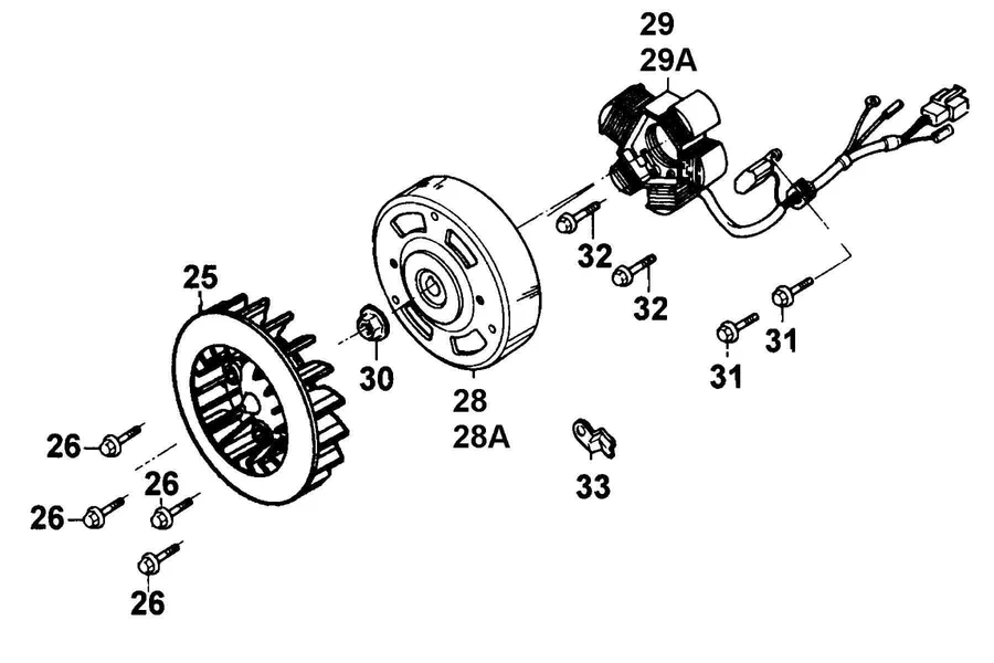 E03 Generator parts diagram
