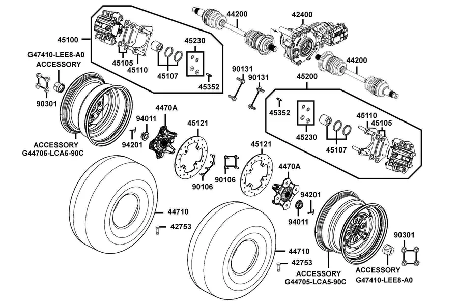 F07 Front Wheel parts diagram