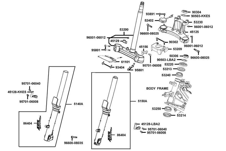F06 Front Cushion parts diagram
