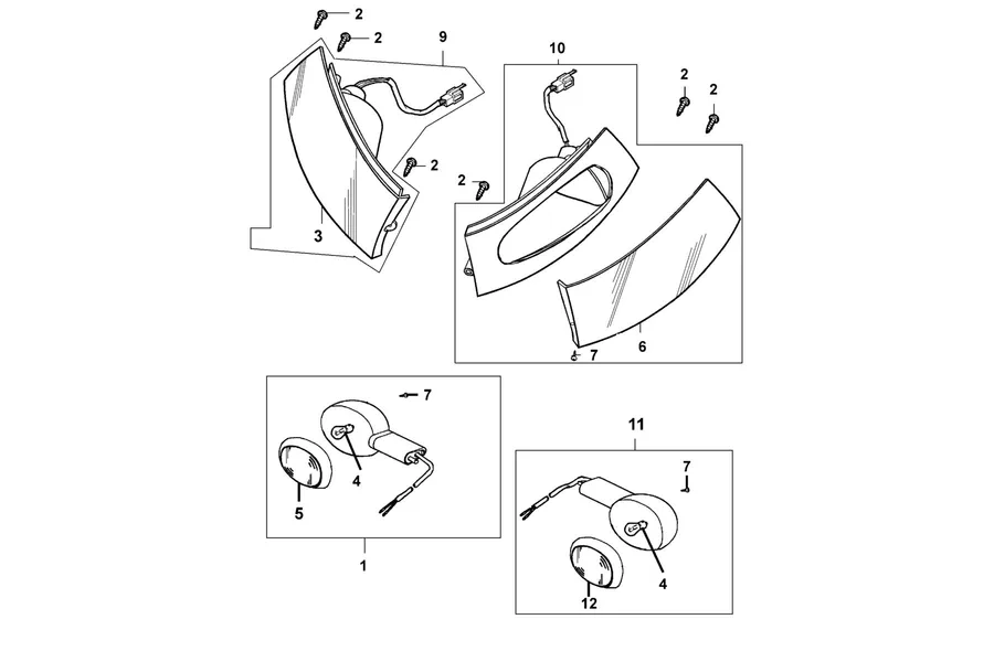 F17 Front Winker parts diagram