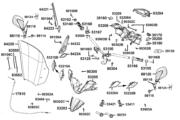 F03 Handle Steering ● Handle Cover parts diagram thumbnail