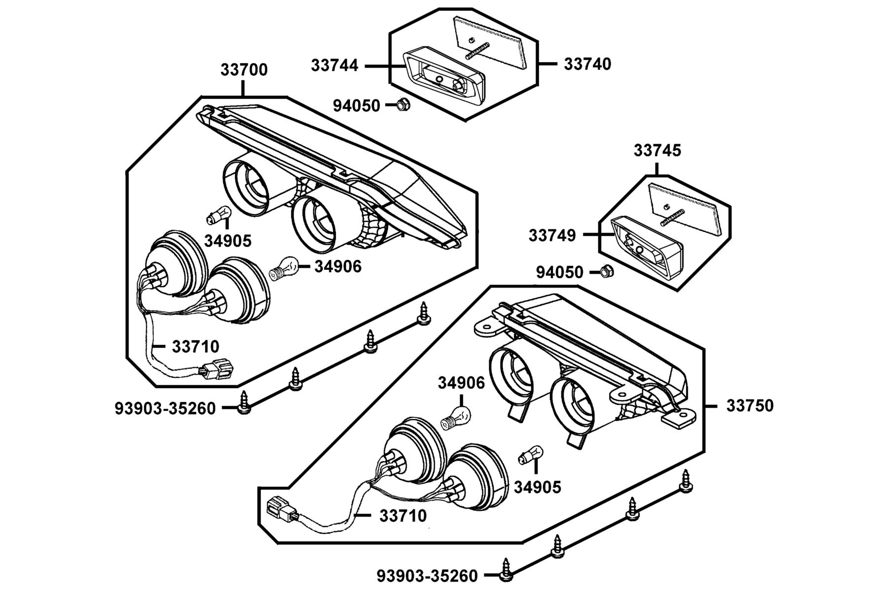 MXU 450i LE(2020) Light Tail parts diagram