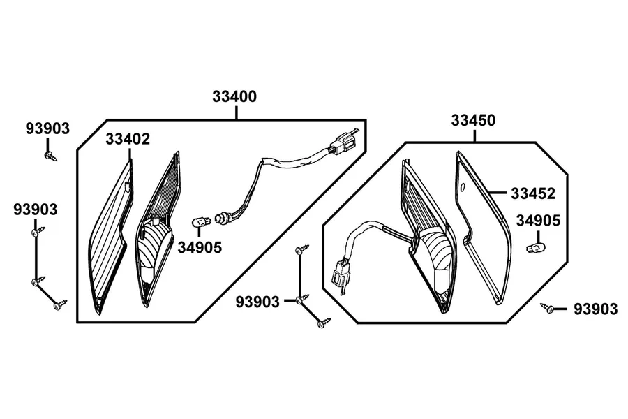 F17 Front Winker parts diagram