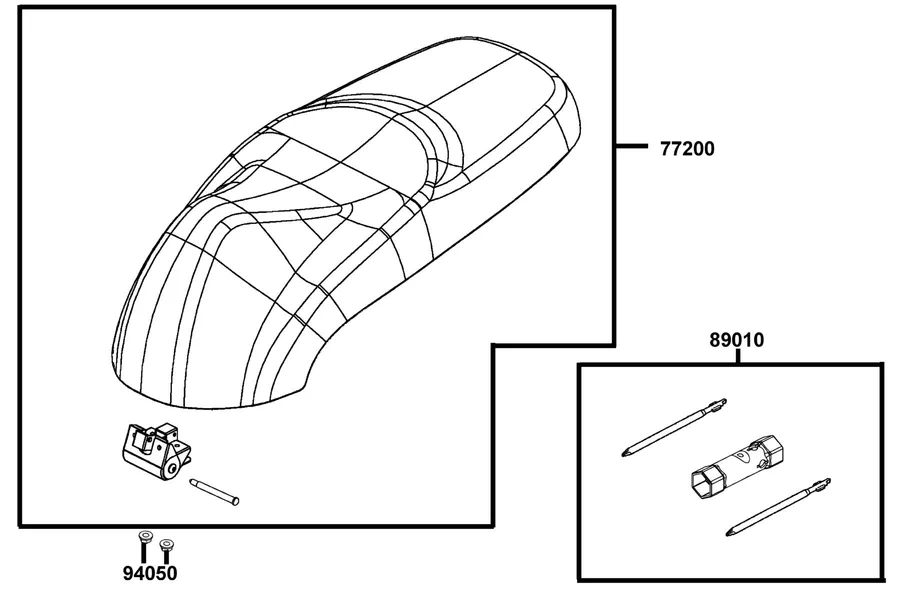F09 Seat parts diagram